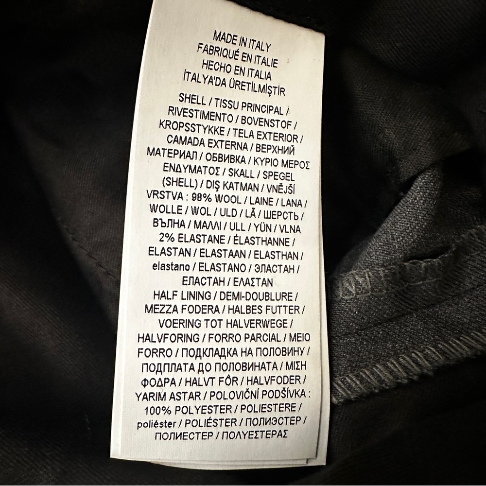 Polo Ralph Lauren 98% Wool Dress Pants Men’s Size 36 Grey *Unhemmed* - Picture 5 of 13